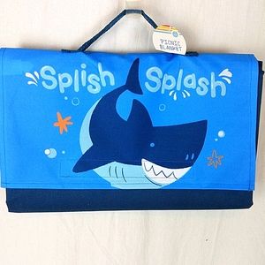 Whale Picnic Blanket NWT